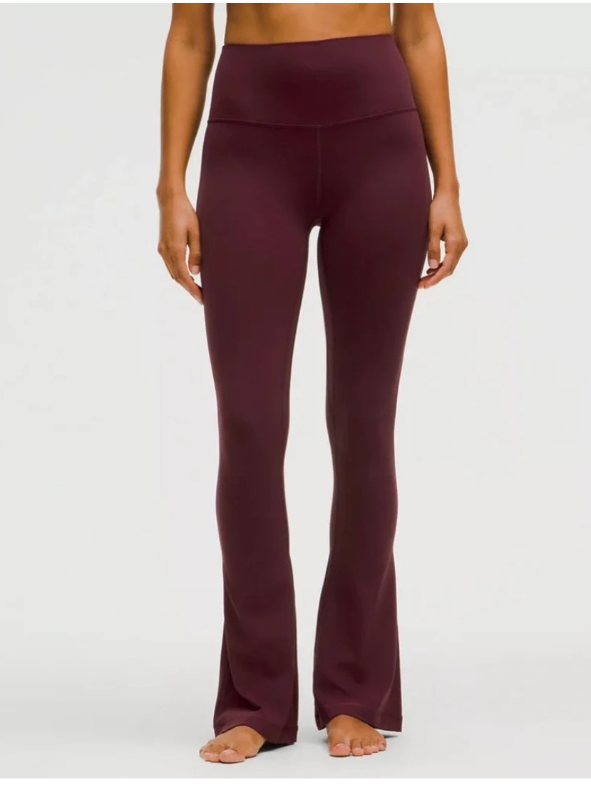 Lululemon Super High-Rise Groove Flared Pants - Burgundy